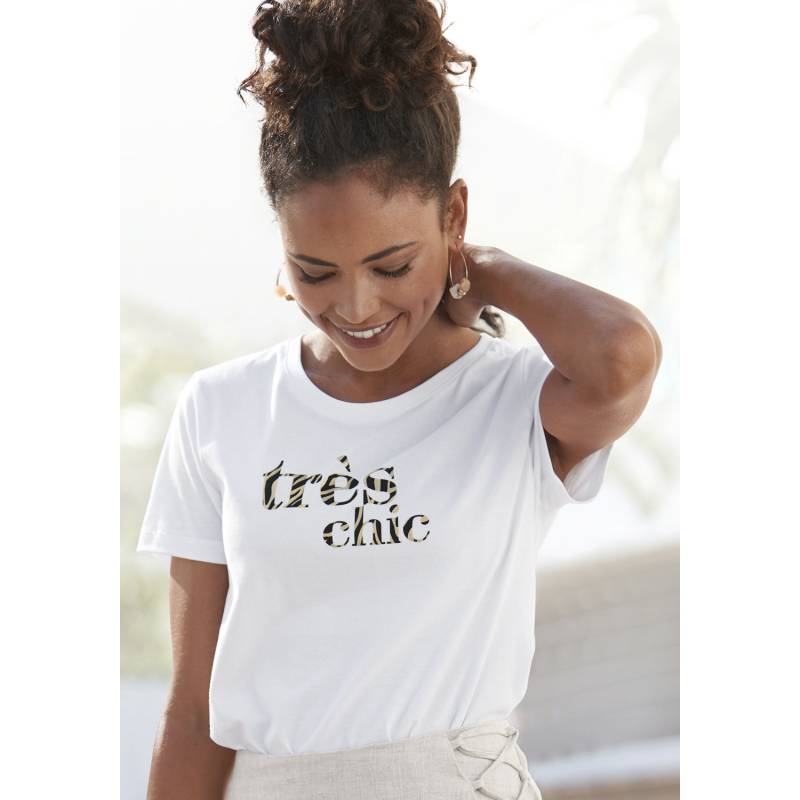 LASCANA T-Shirt Damen weiß Gr.36/38 von Lascana