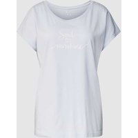 LASCANA T-Shirt mit Statement-Print Modell 'Cozy Dreams' in Hellblau, Größe 32-34 von Lascana