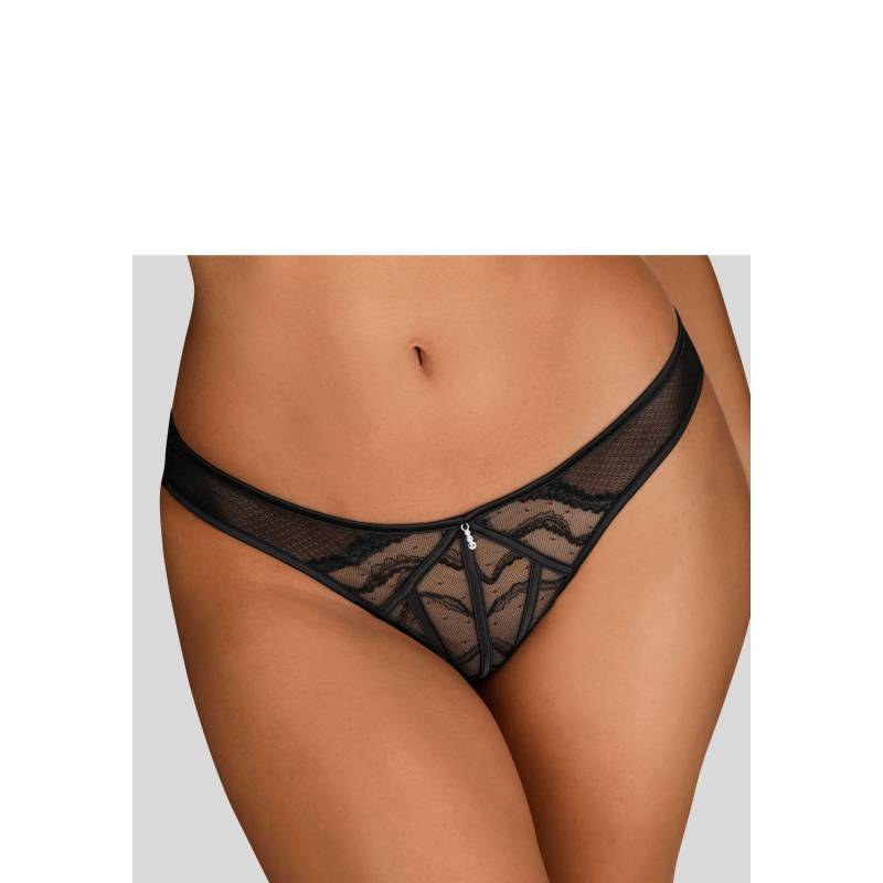 LASCANA Tanga Damen schwarz Gr.40/42 von Lascana