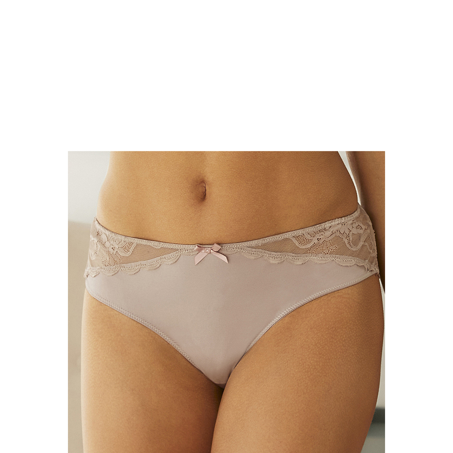 LASCANA Tanga Damen taupe Gr.44/46 von Lascana