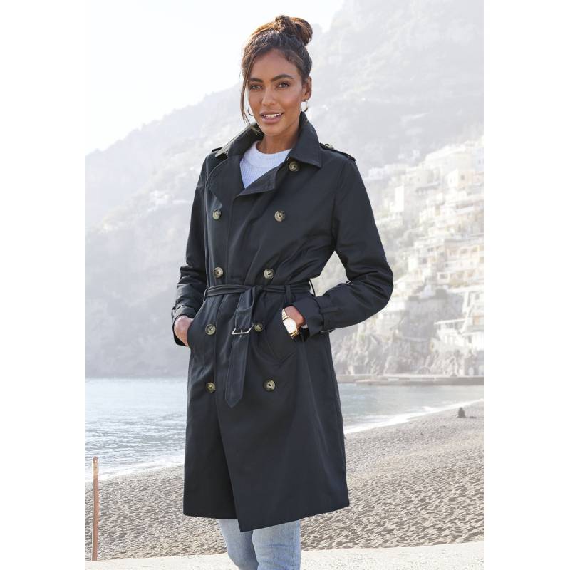 LASCANA Trenchcoat Damen marine Gr.38 von Lascana