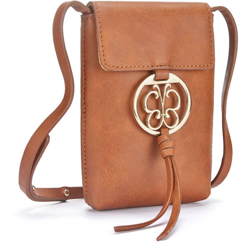 LASCANA Umhängetasche Damen braun-goldfarben Gr. von Lascana