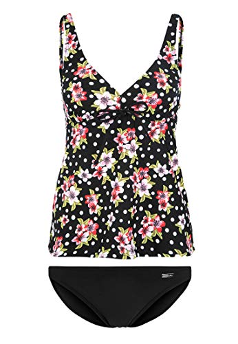 Lascana Bade-Bikini Bademode von Lascana Schwarz-Bunt Größe B38 von Lascana