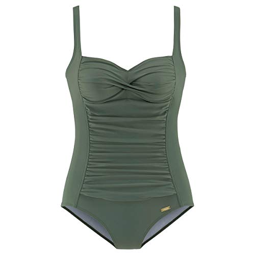 Lascana Damen Badeanzug Raffung, Softcups, Verstellbare Träger von Lascana