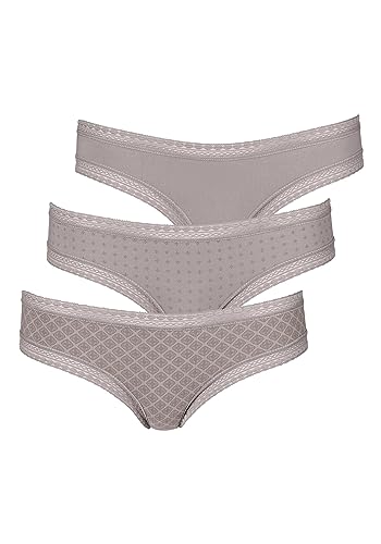 Lascana Brasilslip mit Spitze | 3er Pack (as3, Numeric, Numeric_36, Numeric_38, Regular, Regular, Taupe) von Lascana