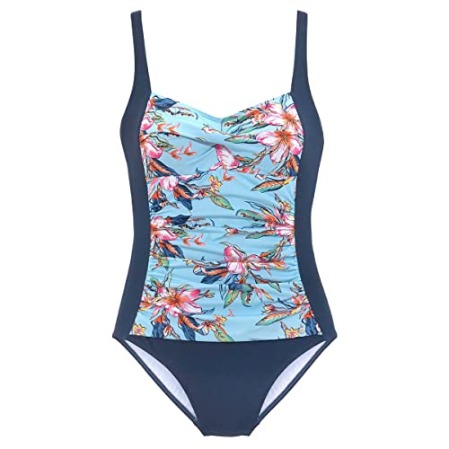 Lascana - Damen - Badeanzug (38 C Blue Print) von Lascana