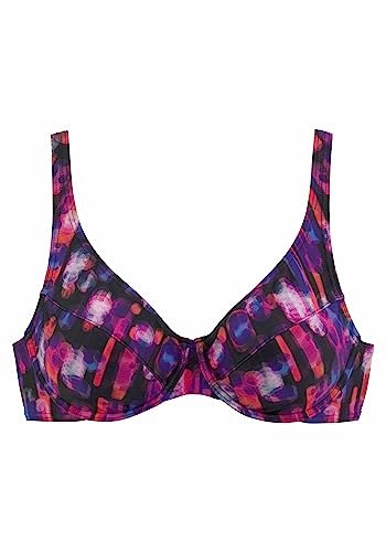 Lascana Damen Bügel-Bikini-Top modisches Design, die Miederverstärkung im Cup, guter Halt, verstellbare Träger von Lascana