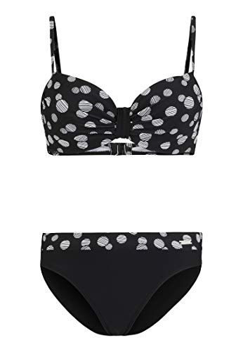 Lascana Damen Damen Bügel Bikini Set im Punkte- Design mit miederverstärktem Top und komfortabler Hose von Lascana