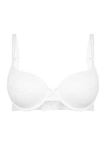 LASCANA Damen Schalen Ela« mit Bügel, aus seidiger Microfaser T-Shirt BH, Weiß (White 140), (Herstellergröße: 75A) von Lascana