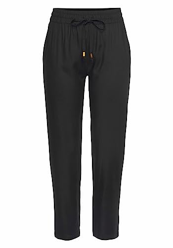 Lascana Damen Schlupfhose bequem, Gummizugbund, Tunnelzug, Eingrifftaschen, schmales Bein, weich, für Alltag und Freizeit von Lascana