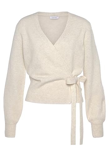 Lascana Damen Wickelstrickjacke von Lascana