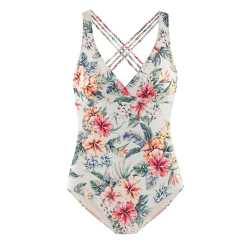 Lascana - Salsa - Badeanzug (38C Creme Print) von Lascana