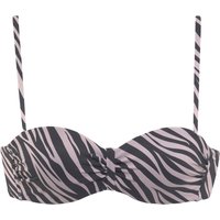 Witt Weiden Damen Bügel-Bandeau-Bikini-Top schwarz-bedruckt von Lascana