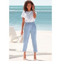 Witt Weiden Damen Paperbag-Hose blau von Lascana