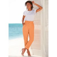 Witt Weiden Damen Paperbag-Hose peach von Lascana