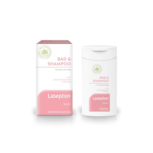 Lasepton BABY Bad & Shampoo, 200 ml: Sanfte Pflege für Haut & Haar, Babyshampoo und Schaumbad, mit Weizenprotein und Aloe Vera, augenmild, ohne Silikone Lasepton BABY Bad & Shampoo, 200 ml: Sanfte Pflege für Haut & Haar, Babyshampoo und Schaumbad, mit Weizenprotein und Aloe Vera, augenmild, ohne Silikone von Lasepton