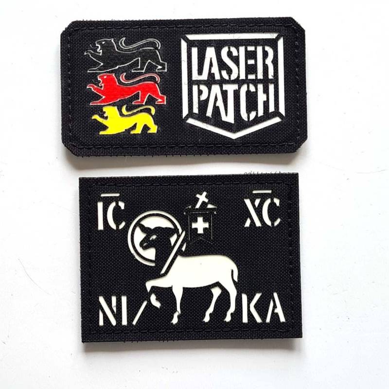 Isus Christ | The Lamb Of God Orthodox Catholic Christian Custom Lasercut Patch With Velcro von LaserPatchCraft