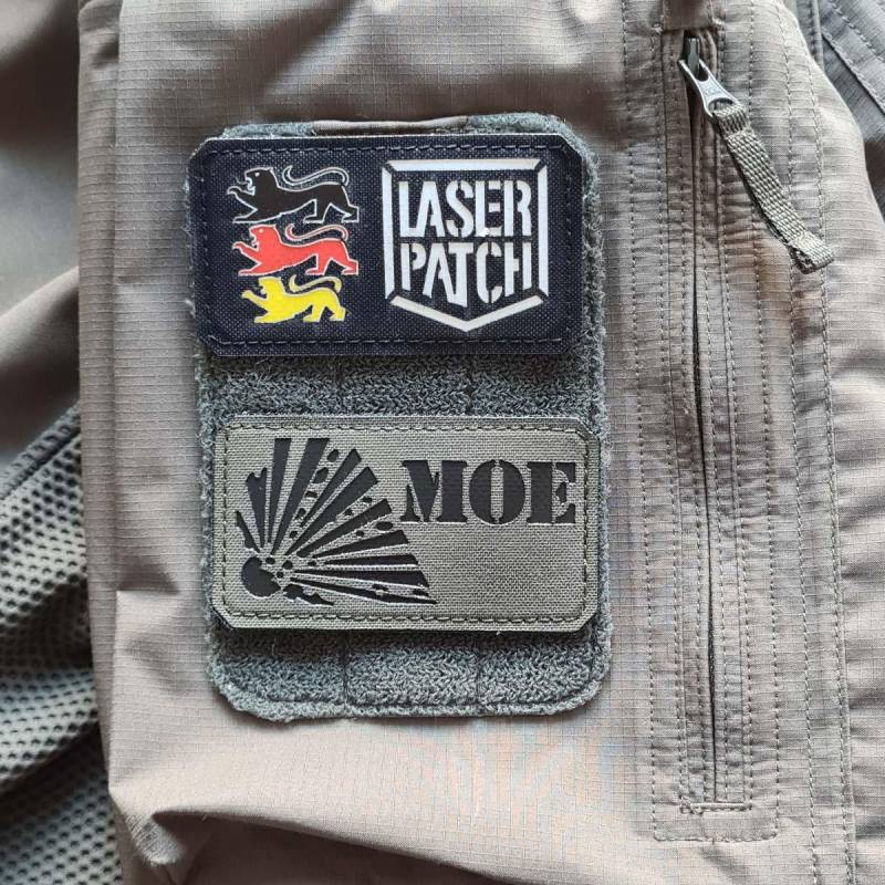 Moe Eod 3, 5"x2" Laser Cut Cordura Patch With Velcro von LaserPatchCraft