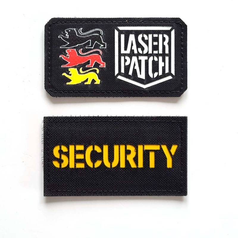 Security Police 3, 5"x2" Callsign Laser Cut Cordura Patch With Velcro von LaserPatchCraft