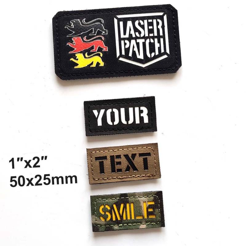 You Number/Callsign Laser Cut Cordura Patch With Velcro 1"x2" von LaserPatchCraft