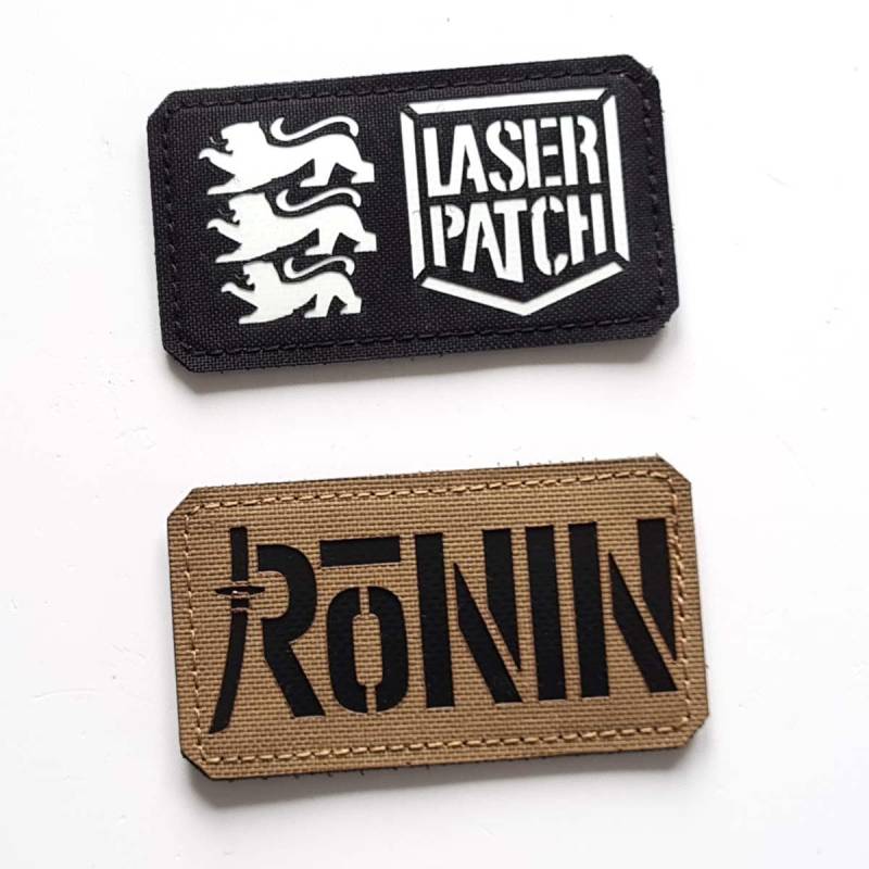 Ronin 3, 5"x2" Callsign Laser Cut Cordura Patch With Velcro von LaserPatchHouse