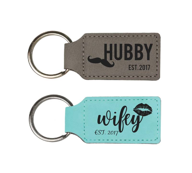 Schlüsselanhänger Aus Veganem Leder von LaserPrintCo