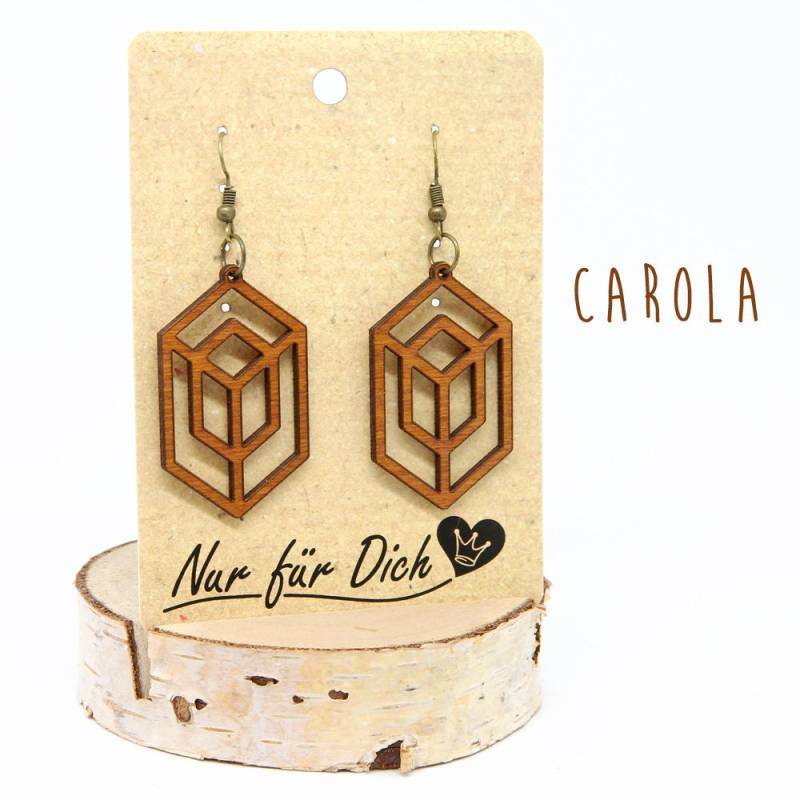 Holzohrringe "Carola" von LasercreaSandrine