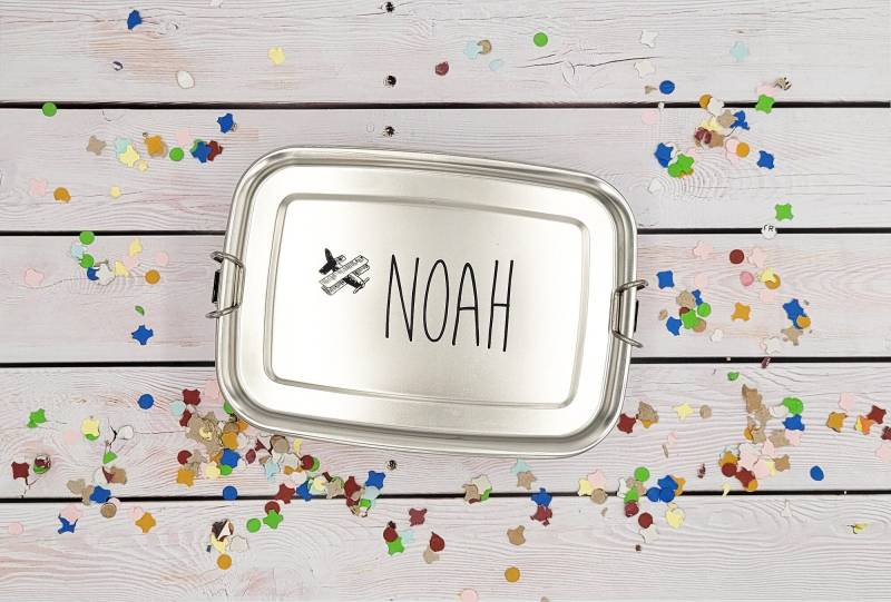 Personalisierte Vesperdose Für Jungs Aus Edelstahl, Lunchbox, Kindergarten, Schulkind Personalisierte Vesperdose Für Jungs Aus Edelstahl, Lunchbox, Kindergarten, Schulkind von LasercreaSandrine