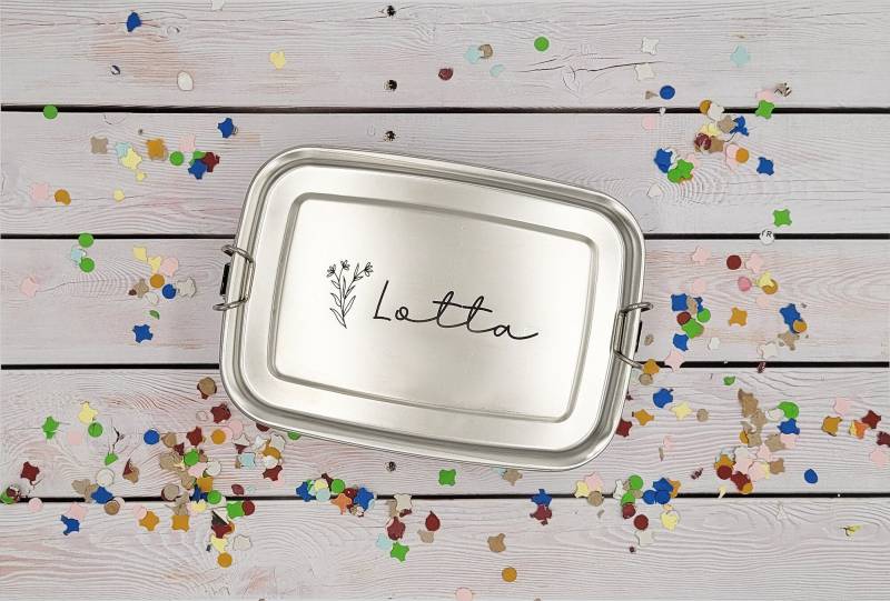 Personalisierte Vesperdose Für Mädchen Aus Edelstahl, Lunchbox, Kindergarten, Schulkind Personalisierte Vesperdose Für Mädchen Aus Edelstahl, Lunchbox, Kindergarten, Schulkind von LasercreaSandrine