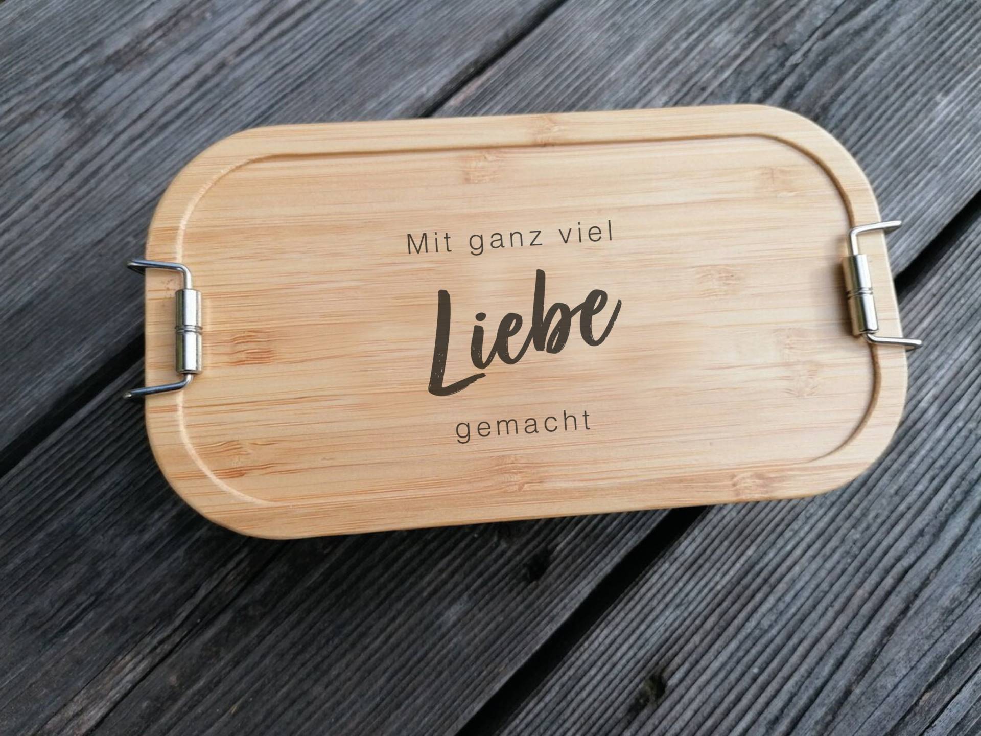 Lunchbox Jausenbox Brotdose 700 Ml Mit Motiv Und Spruch Nach Wunsch Aus Weißblech Bambus/Geschenk Für Männer Frauen/Personalisierbar Lunchbox Jausenbox Brotdose 700 Ml Mit Motiv Und Spruch Nach Wunsch Aus Weißblech Bambus/Geschenk Für Männer Frauen/Personalisierbar von LaserdesignKatharina