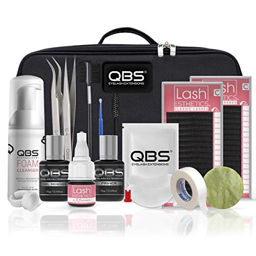LASH ESTETHICS Wimpernverlängerungsset | Eyelash Extension Starter Kit for Classic, Volume & MEGA Volume Lashes | Includes GLUE, REMOVER, PRIMER etc (VOLUME LASHES, CURL C) von Lash Esthetics