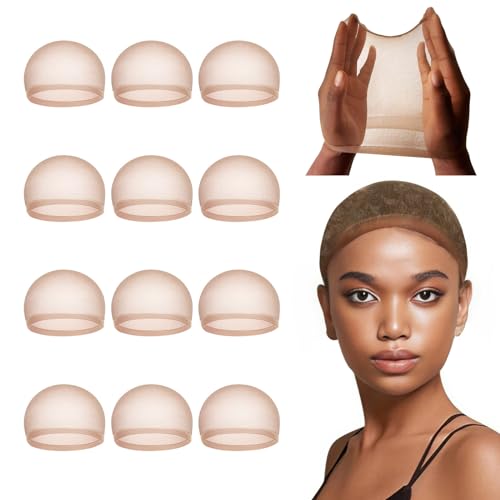 Lashey Perückenkappe 12 Stück Dunkelbraun Schweizer Spitze Perückenkappen Hautfreundliche Haarkappe für Perücken Atmungsaktive Ultradünne HD Perückenkappen für Frauen Lashey Perückenkappe 12 Stück Dunkelbraun Schweizer Spitze Perückenkappen Hautfreundliche Haarkappe für Perücken Atmungsaktive Ultradünne HD Perückenkappen für Frauen von Lashey