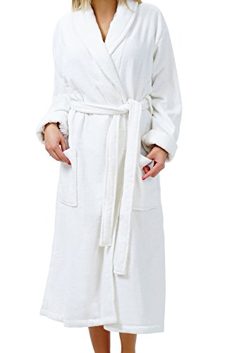 Lashuma Damen Bademantel, Morgenmantel, Saunamantel aus weicher und super flauschiger Kuschelbaumwolle in hochwertigen Velour Frottee, Größe: M Lashuma Damen Bademantel, Morgenmantel, Saunamantel aus weicher und super flauschiger Kuschelbaumwolle in hochwertigen Velour Frottee, Größe: M von Lashuma