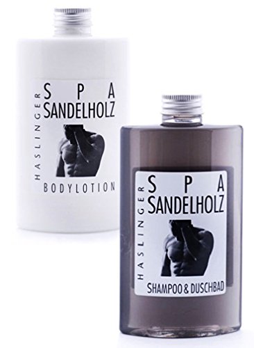 Lashuma Pflegeset for Men Sandelholz im 2er Set, Duschbad & Shampoo und Bodylotion mit Sheabutter und Mandelöl Geschenkset 2 x 200 ml Lashuma Pflegeset for Men Sandelholz im 2er Set, Duschbad & Shampoo und Bodylotion mit Sheabutter und Mandelöl Geschenkset 2 x 200 ml von Lashuma