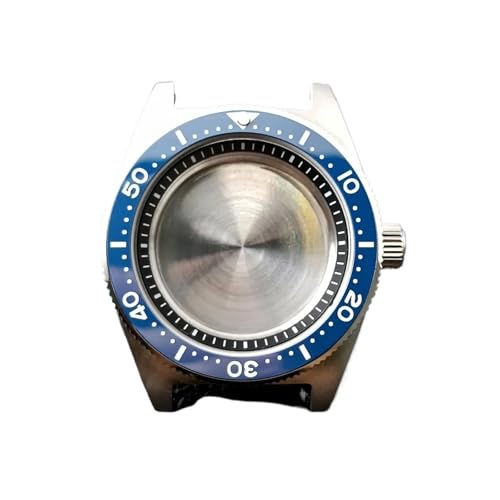 1 stück SPB 40,5mm Haben Ring Fällen Herren Uhr Teile for Nh34 N H35 Nh36 Saphir Glas Uhren zubehör Automatische Bewegung Box(22silvery) von Lasitech