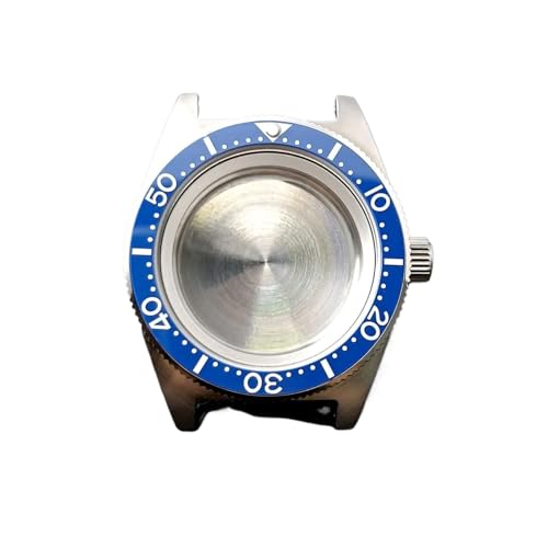 1 stück SPB 40,5mm Haben Ring Fällen Herren Uhr Teile for Nh34 N H35 Nh36 Saphir Glas Uhren zubehör Automatische Bewegung Box(23silvery) von Lasitech