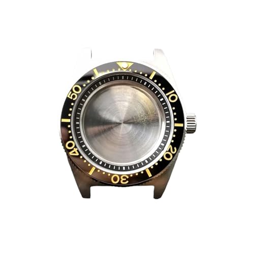 1 stück SPB 40,5mm Haben Ring Fällen Herren Uhr Teile for Nh34 N H35 Nh36 Saphir Glas Uhren zubehör Automatische Bewegung Box(8silvery) von Lasitech