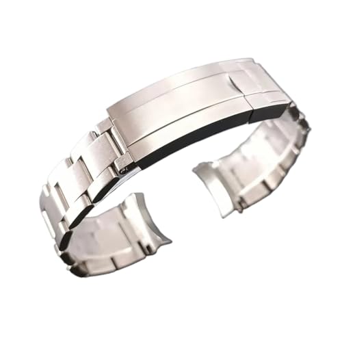 Lasitech 1 Stück NH35 GMT-Gehäuse, 40,5 mm, Herrenuhr, silbriger Ganzkörperspiegel, passend for NH34 NH38 Uhrwerk, Saphirglasbox, 28,5-Zifferblatt(#1001,Two Way NH35) von Lasitech