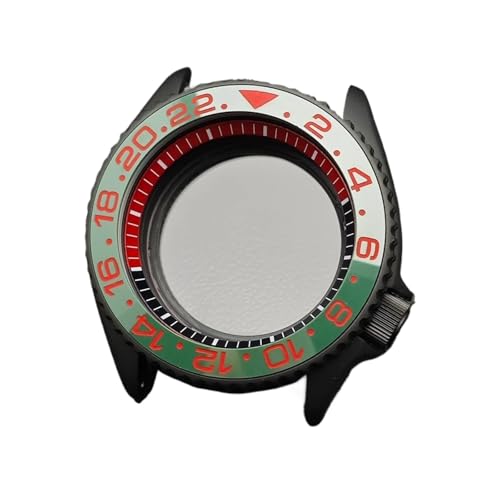 Lasitech 1pc Fall for NH35 42mm Herren Uhr Stahl Schwarz NH36 Bewegung Zubehör Saphir 22mm Band(15 Matte Black) von Lasitech