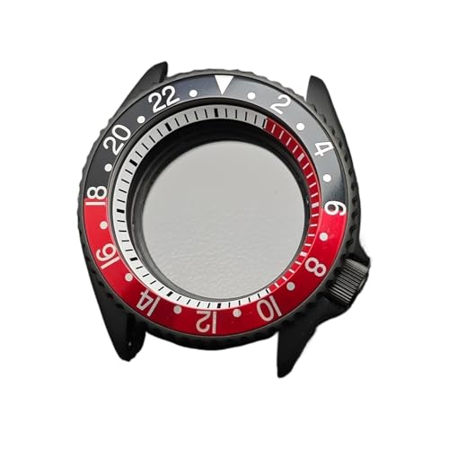 Lasitech 1pc Fall for NH35 42mm Herren Uhr Stahl Schwarz NH36 Bewegung Zubehör Saphir 22mm Band(17 Matte Black) von Lasitech