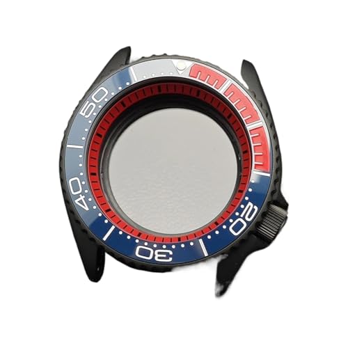 Lasitech 1pc Fall for NH35 42mm Herren Uhr Stahl Schwarz NH36 Bewegung Zubehör Saphir 22mm Band(21 Matte Black) von Lasitech