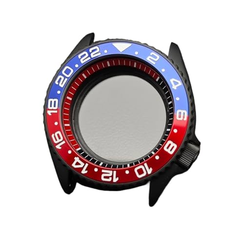 Lasitech 1pc Fall for NH35 42mm Herren Uhr Stahl Schwarz NH36 Bewegung Zubehör Saphir 22mm Band(25 Matte Black) von Lasitech