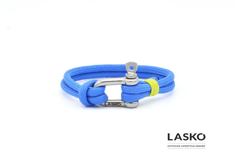 Blaues & Silbernes Cricket-Armband, Unisex-Sportarmband, Herren - Und Damen-Surfarmband, Bergsteigerarmband Blaues & Silbernes Cricket-Armband, Unisex-Sportarmband, Herren - Und Damen-Surfarmband, Bergsteigerarmband von LaskoLifestyle