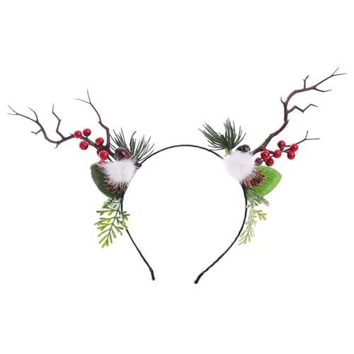 Adult Teens Branch Reindeer Antler Headband Woman Hair Hoop Makeup Christmas Taking Photos Carnival Party Headpiece Christmas Headbands For Adults Christmas Headbands For Women Christmas Party Bulk von Laspi