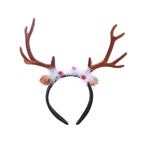 Adult Teens Christmas Headband Reindeer Antler Hair Hoop Carnival Party Headpiece Prom Party Cosplay Props Reindeer Headband For Washing Face Reindeer Headband Adult Reindeer Antlers Headband von Laspi