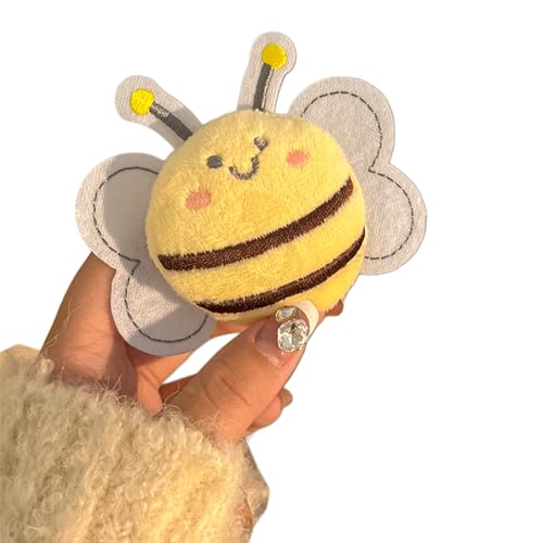 Cartoon-Plüsch-Haarspange mit Honigbienen-Motiv, elegante Haarspange für Damen, niedlich, Brosche von Laspi