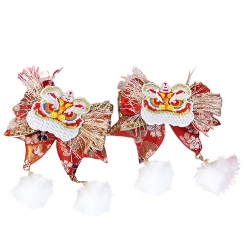 Chinesischer Drachen-Jahr-Haarspange für Mädchen, Festival, Hanfu-Kostüm, Haarnadel, Pferdeschwanzhalter, Frühlingsfest, Haar-Accessoires, Mädchen, Haarschmuck von Laspi