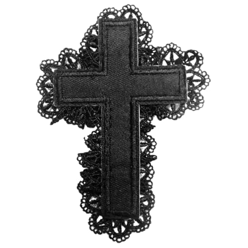 Gothic Kreuz Haarspange Elegant Große Seitenclip Süße Mädchen Gothic Entenschnabel Clip Subkultur Kopfschmuck Gothic Haarspangen von Laspi