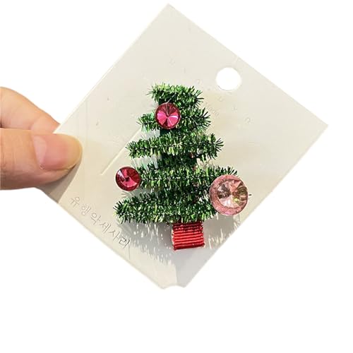 Zöpfe Haarspange für heiße Mädchen, Glitzer, Weihnachtsbaum, Haarspangen, Pferdeschwanz, Pony, Haarspangen für Teenager, Mädchen, Haarspange für Damen, dünnes/dickes Haar, Haarspange für Damen, dicker von Laspi