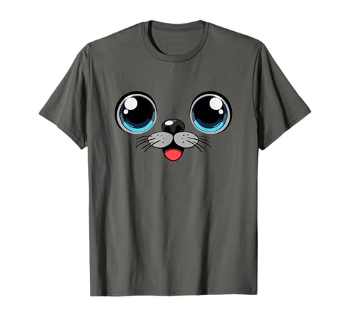 Last Minute Halloween Costume Seal Shirt For Kids - Süßes Seehund-Kostüm für Kinder, einfaches DIY-Halloween-Kostüm T-Shirt in Grau, Größe S Last Minute Halloween Costume Seal Shirt For Kids - Süßes Seehund-Kostüm für Kinder, einfaches DIY-Halloween-Kostüm T-Shirt in Grau, Größe S von Last Minute Halloween Costume Seal Shirt For Kids